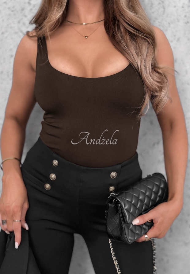 Solaria chocolate strappy top