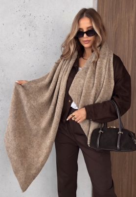 Copper Sky Beige Wool Scarf