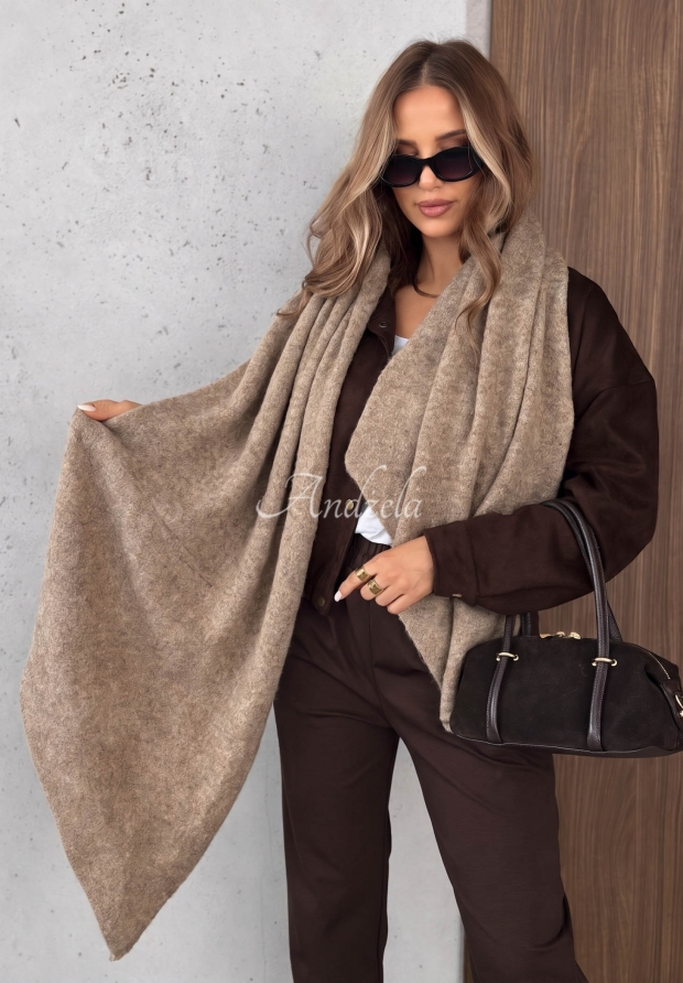 Copper Sky Beige Wool Scarf