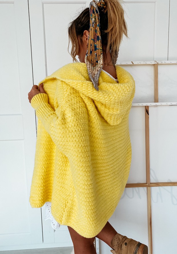 Sweter Kardigan Cocomore Amber Yellow