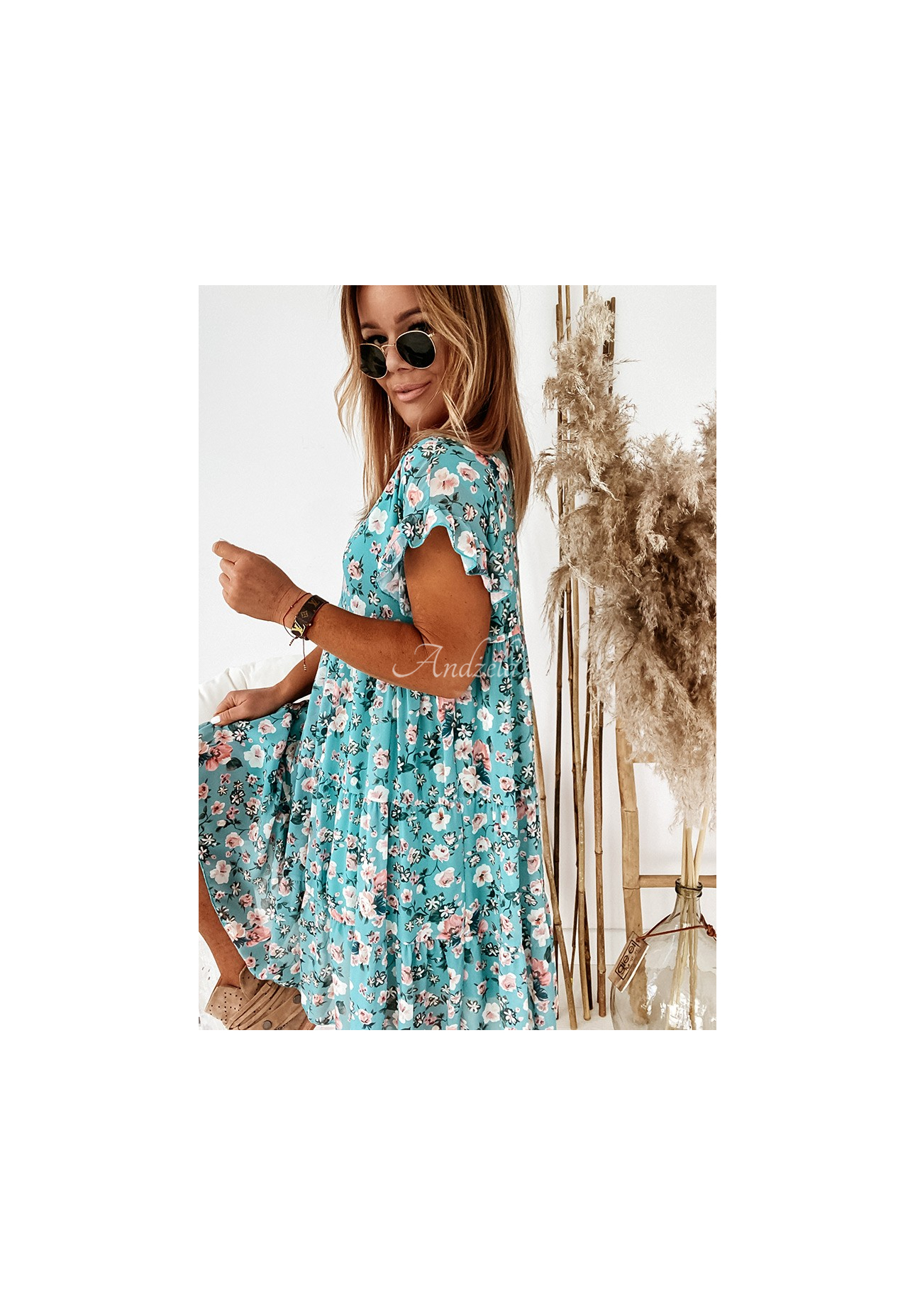 Bellarose Blue Floral Dress