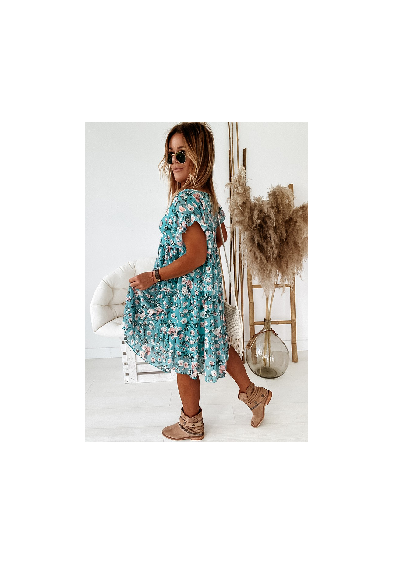 Bellarose Blue Floral Dress