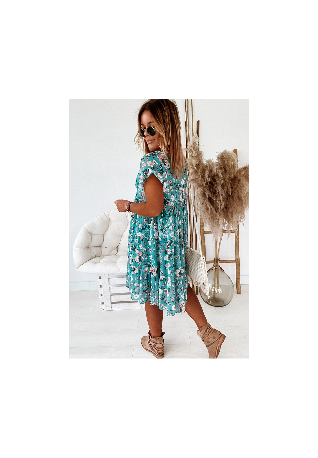 Bellarose Blue Floral Dress